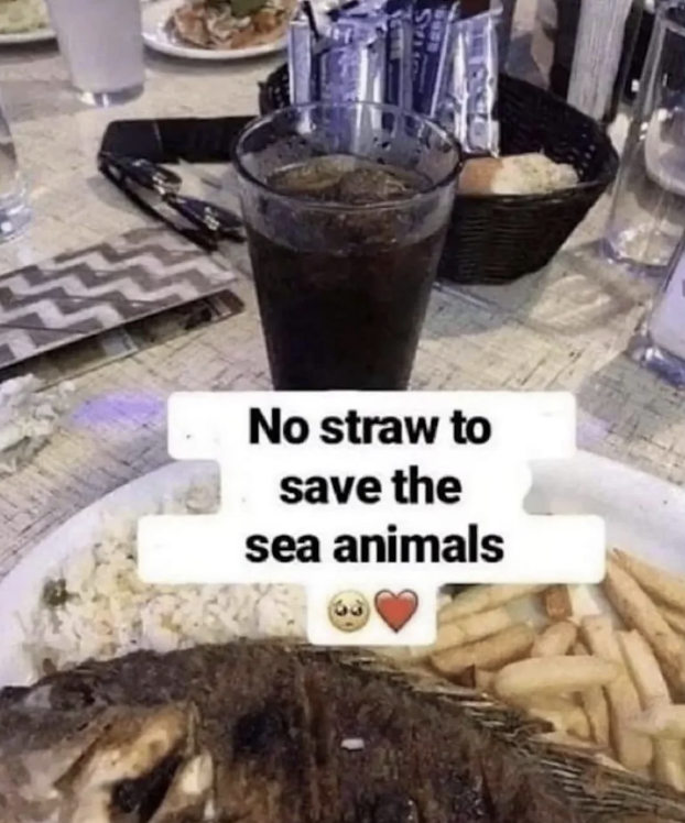 oliang - No straw to save the sea animals